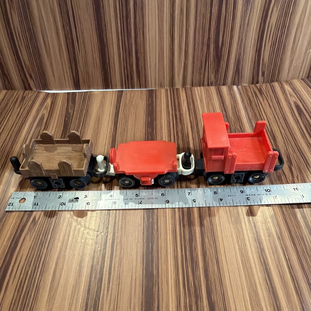 2003 Fisher Price Geotrax Tracktown Railway Replacement Pieces 3 Cars - Picture 8 of 10
